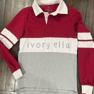 Ivory Ella Rugby Polo Long Sleevet Shirt